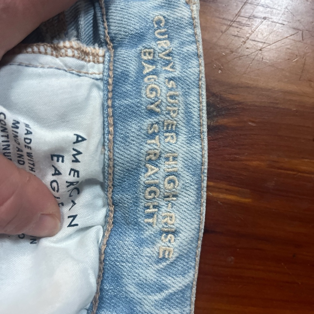 American Eagle Outfitters Light Blue Flare Jeans - Picture 3 of 4